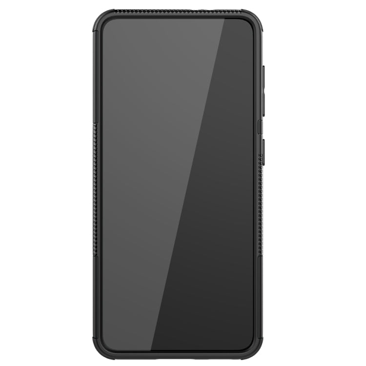 For Samsung Galaxy S21 5G Tire Texture Shockproof TPU+PC Protective Case with Holder