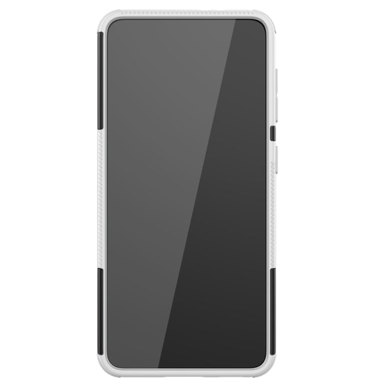 For Samsung Galaxy S21 5G Tire Texture Shockproof TPU+PC Protective Case with Holder