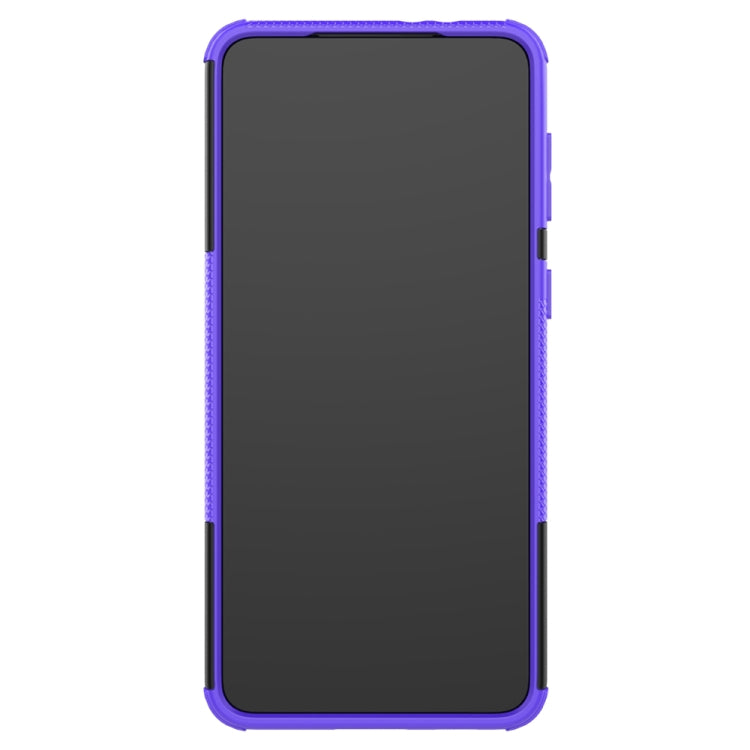 For Samsung Galaxy S21+ 5G Tire Texture Shockproof TPU+PC Protective Case with Holder