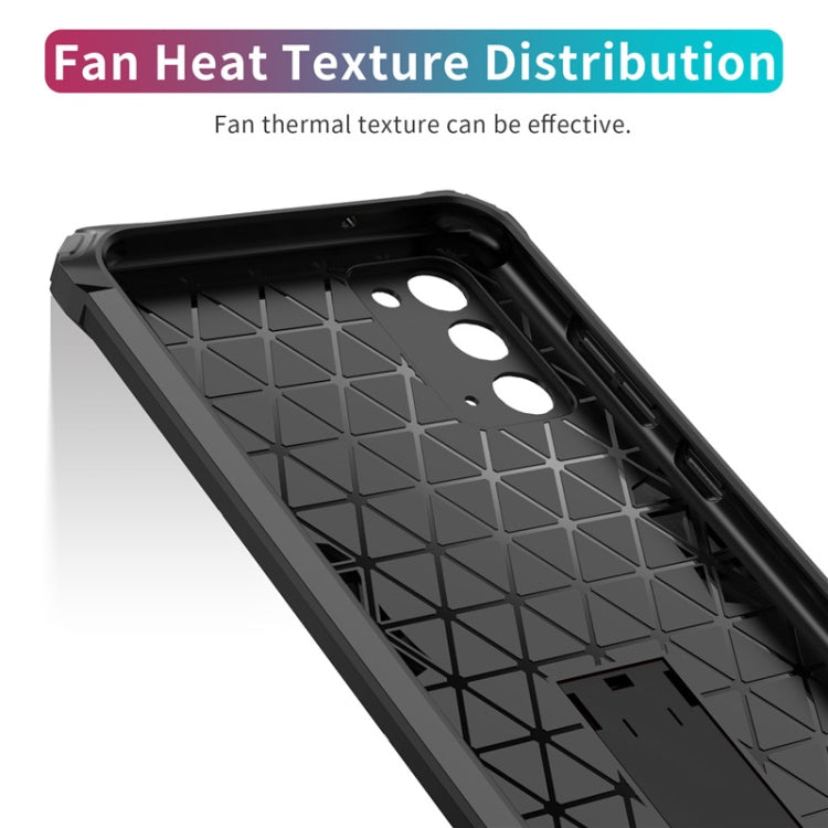 For Samsung Galaxy Note20 Shockproof TPU + PC Protective Case with Invisible Holder