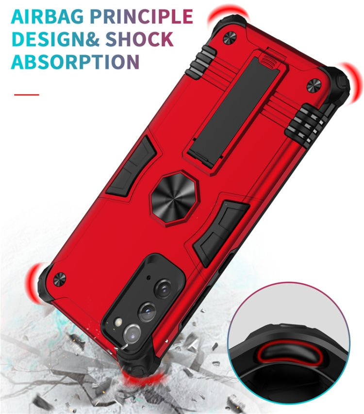 For Samsung Galaxy Note20 Shockproof TPU + PC Protective Case with Invisible Holder