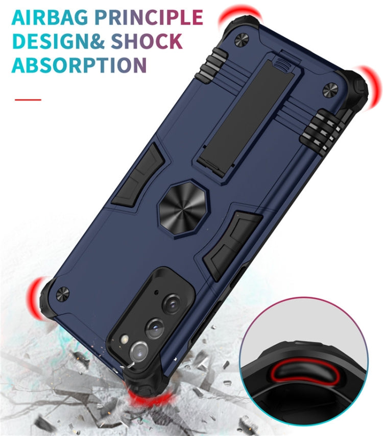 For Samsung Galaxy Note20 Shockproof TPU + PC Protective Case with Invisible Holder