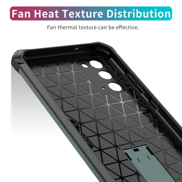 For Samsung Galaxy Note20 Shockproof TPU + PC Protective Case with Invisible Holder