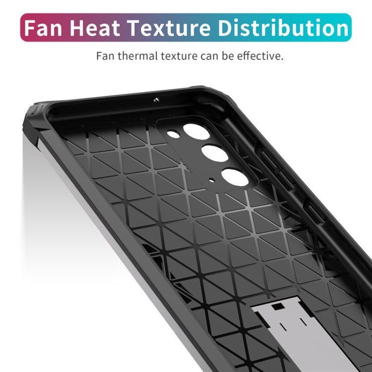 For Samsung Galaxy Note20 Shockproof TPU + PC Protective Case with Invisible Holder