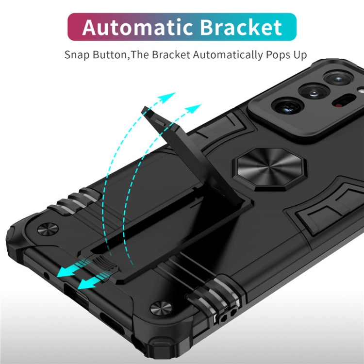 For Samsung Galaxy Note20 Ultra Shockproof TPU + PC Protective Case with Invisible Holder
