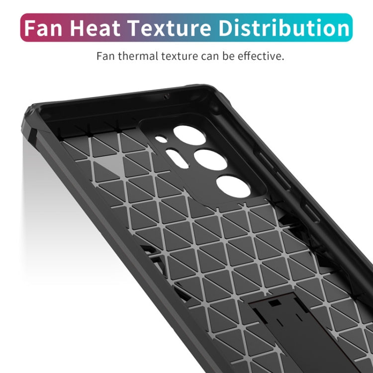 For Samsung Galaxy Note20 Ultra Shockproof TPU + PC Protective Case with Invisible Holder