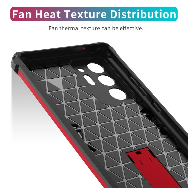 For Samsung Galaxy Note20 Ultra Shockproof TPU + PC Protective Case with Invisible Holder