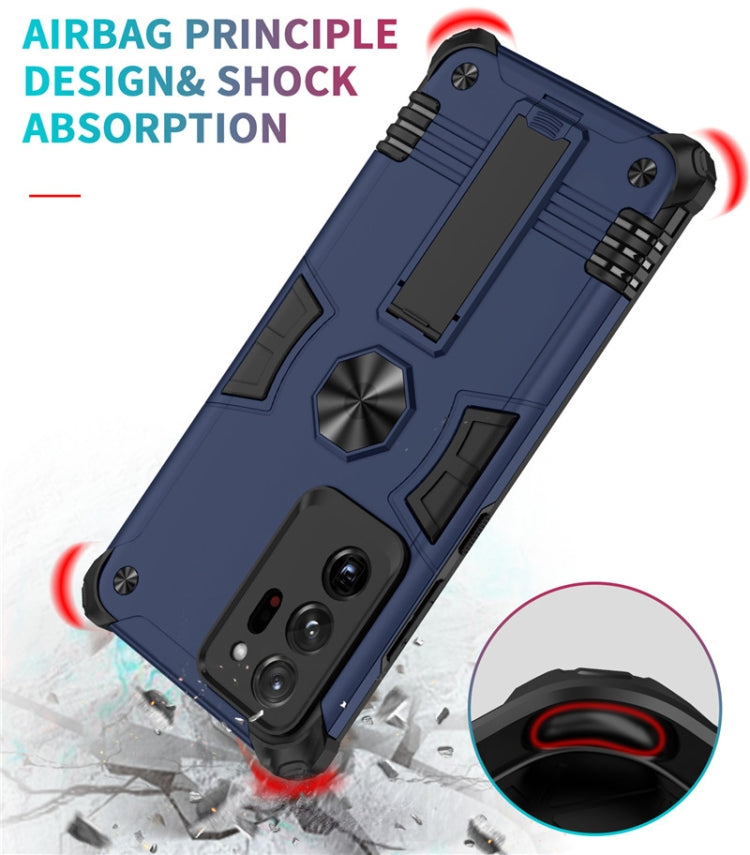 For Samsung Galaxy Note20 Ultra Shockproof TPU + PC Protective Case with Invisible Holder