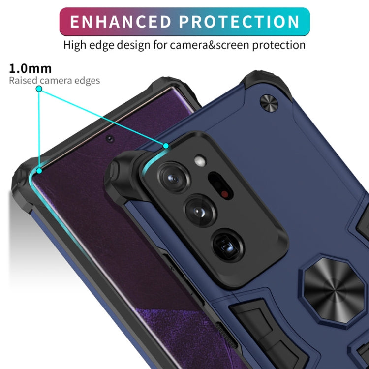 For Samsung Galaxy Note20 Ultra Shockproof TPU + PC Protective Case with Invisible Holder