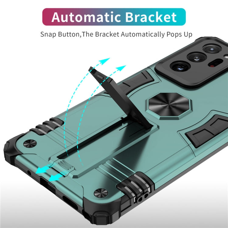 For Samsung Galaxy Note20 Ultra Shockproof TPU + PC Protective Case with Invisible Holder