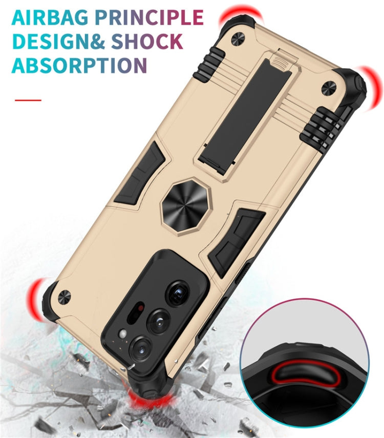 For Samsung Galaxy Note20 Ultra Shockproof TPU + PC Protective Case with Invisible Holder
