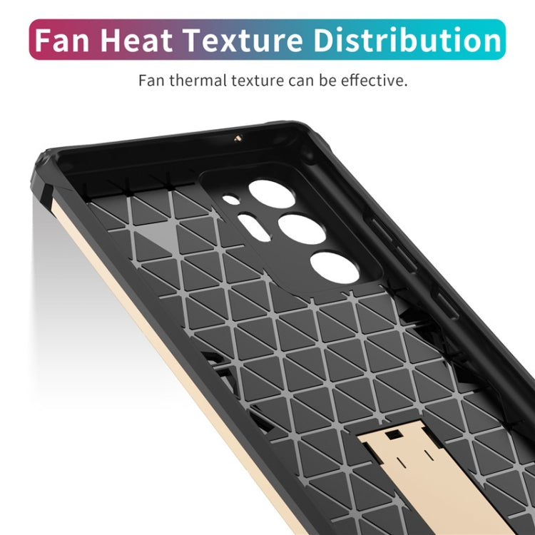 For Samsung Galaxy Note20 Ultra Shockproof TPU + PC Protective Case with Invisible Holder