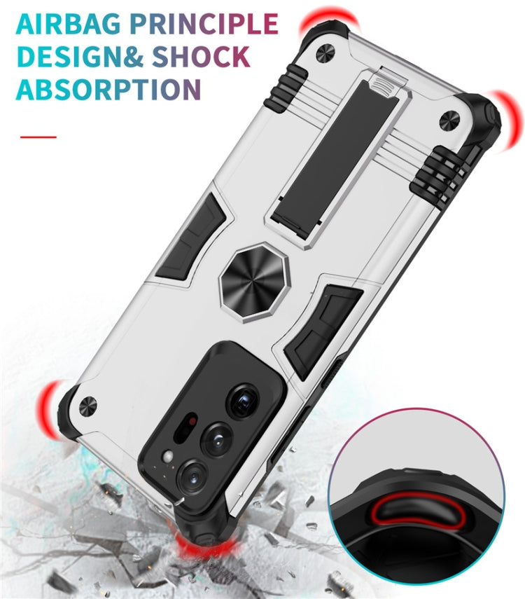 For Samsung Galaxy Note20 Ultra Shockproof TPU + PC Protective Case with Invisible Holder
