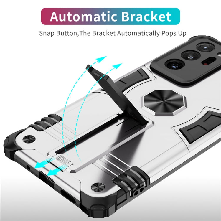 For Samsung Galaxy Note20 Ultra Shockproof TPU + PC Protective Case with Invisible Holder