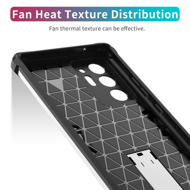 For Samsung Galaxy Note20 Ultra Shockproof TPU + PC Protective Case with Invisible Holder