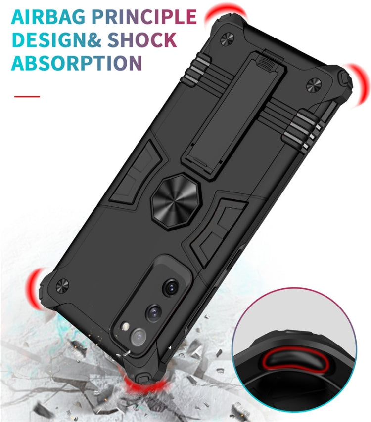 For Samsung Galaxy S20 FE Shockproof TPU + PC Protective Case with Invisible Holder