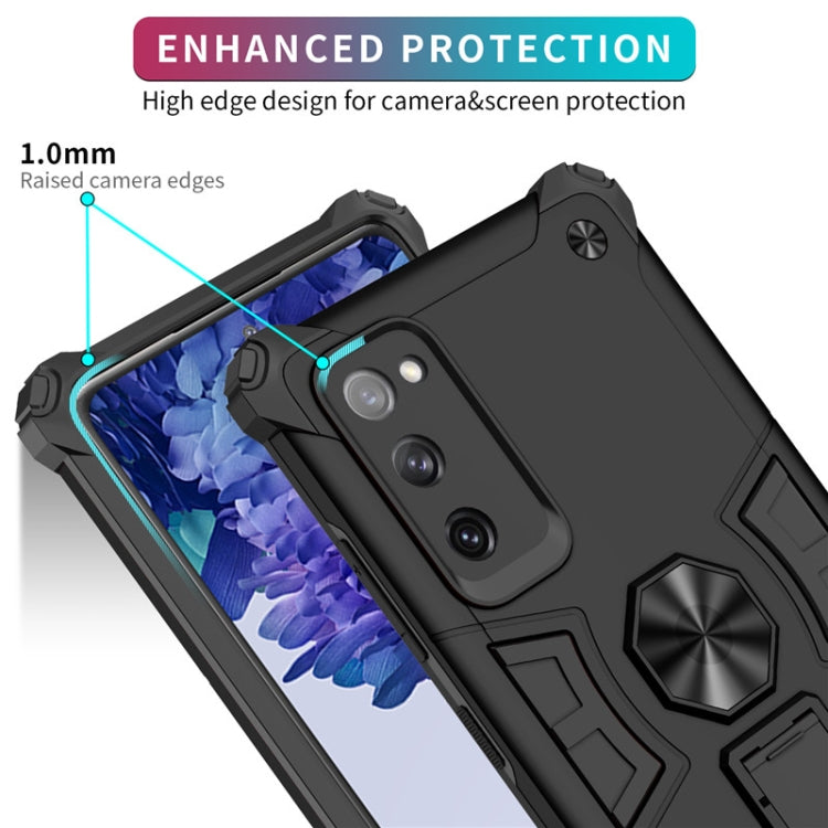 For Samsung Galaxy S20 FE Shockproof TPU + PC Protective Case with Invisible Holder