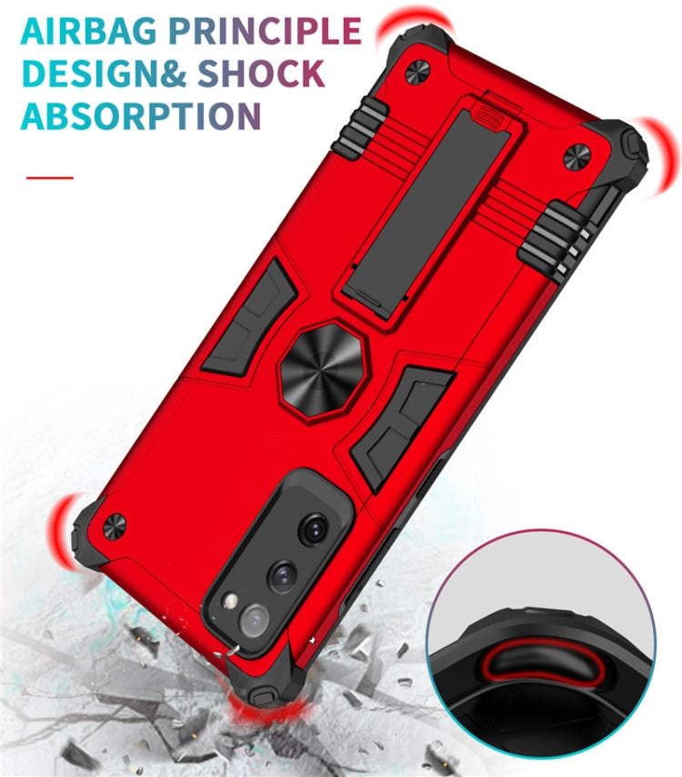 For Samsung Galaxy S20 FE Shockproof TPU + PC Protective Case with Invisible Holder