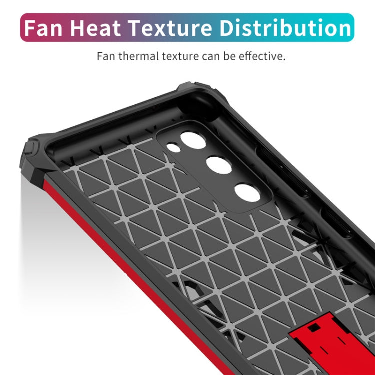 For Samsung Galaxy S20 FE Shockproof TPU + PC Protective Case with Invisible Holder