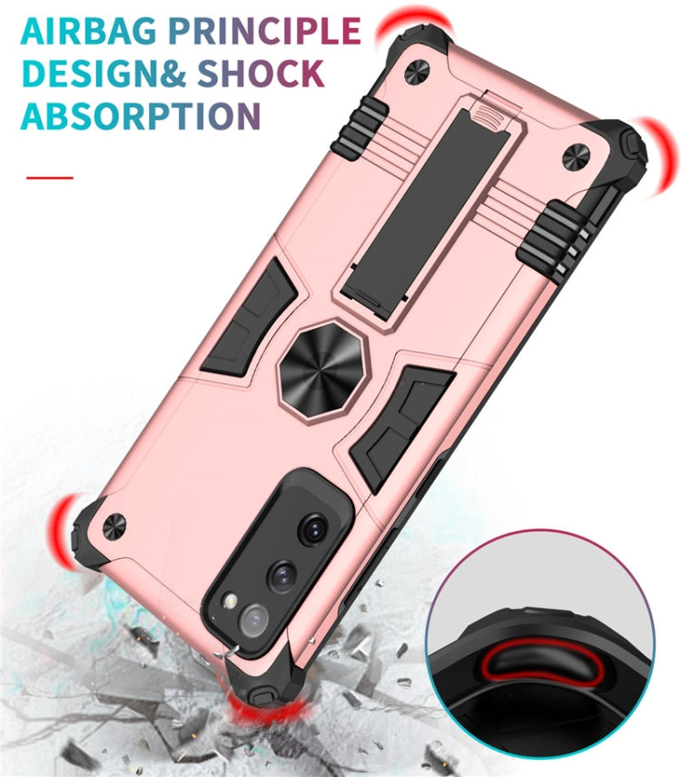 For Samsung Galaxy S20 FE Shockproof TPU + PC Protective Case with Invisible Holder