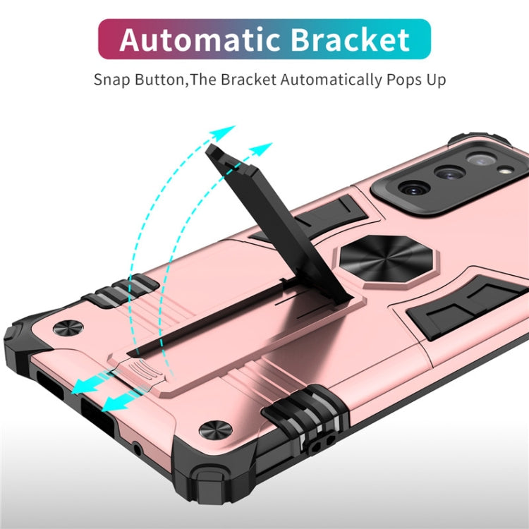 For Samsung Galaxy S20 FE Shockproof TPU + PC Protective Case with Invisible Holder