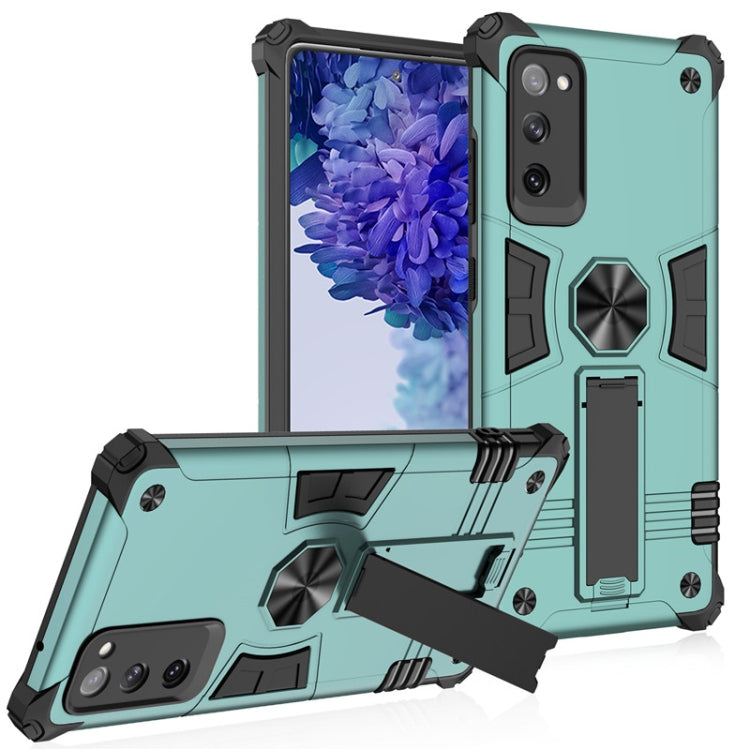 For Samsung Galaxy S20 FE Shockproof TPU + PC Protective Case with Invisible Holder