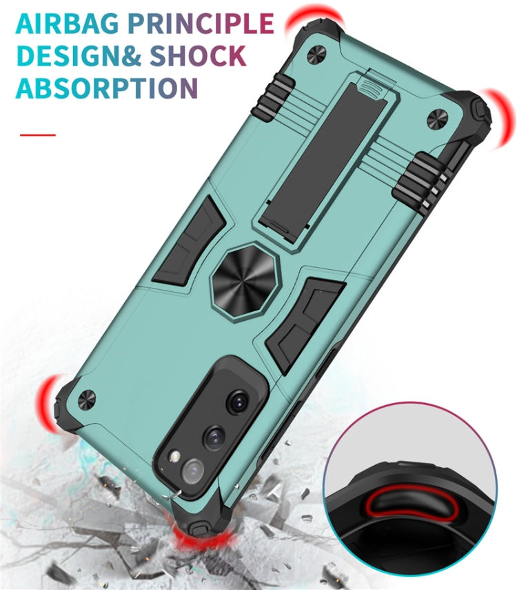 For Samsung Galaxy S20 FE Shockproof TPU + PC Protective Case with Invisible Holder