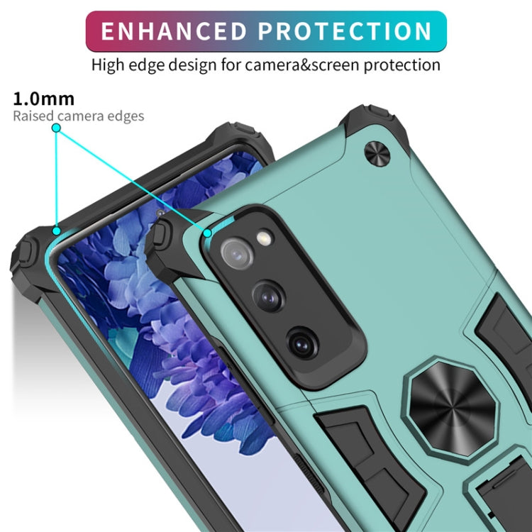 For Samsung Galaxy S20 FE Shockproof TPU + PC Protective Case with Invisible Holder