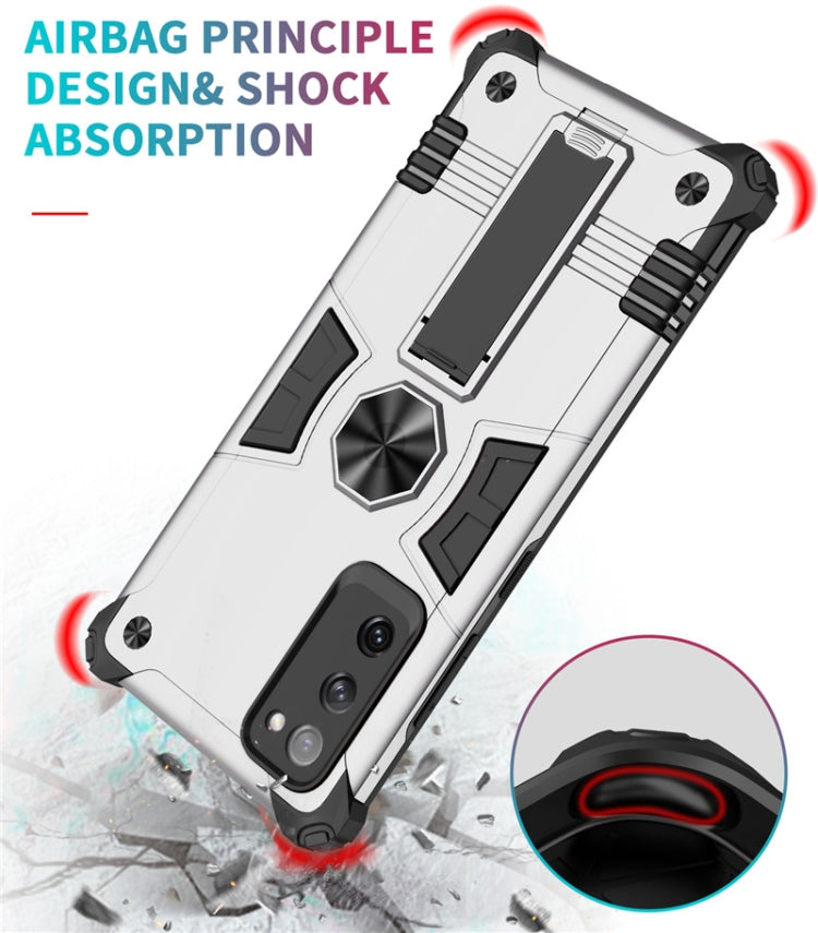 For Samsung Galaxy S20 FE Shockproof TPU + PC Protective Case with Invisible Holder