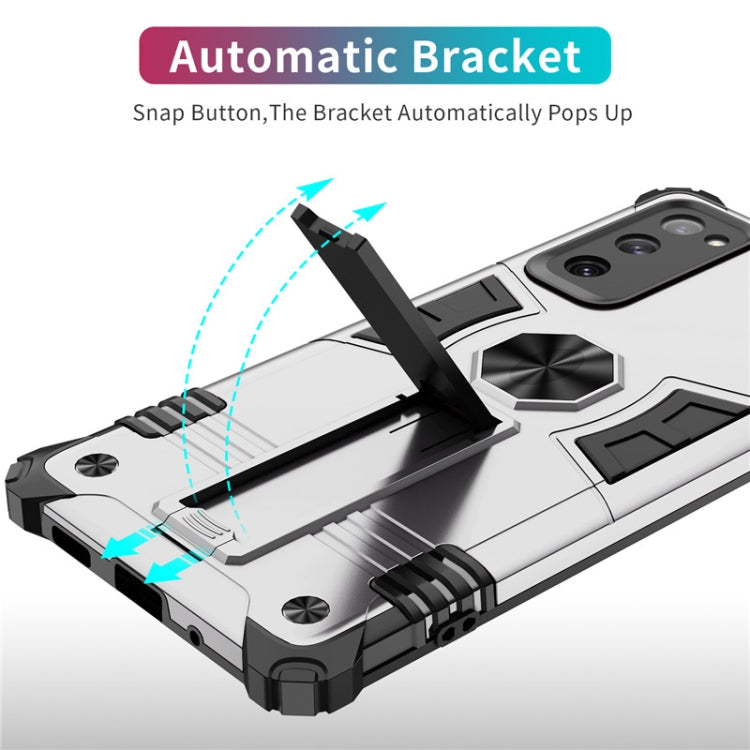 For Samsung Galaxy S20 FE Shockproof TPU + PC Protective Case with Invisible Holder