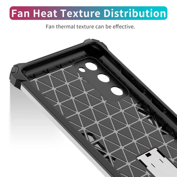 For Samsung Galaxy S20 FE Shockproof TPU + PC Protective Case with Invisible Holder