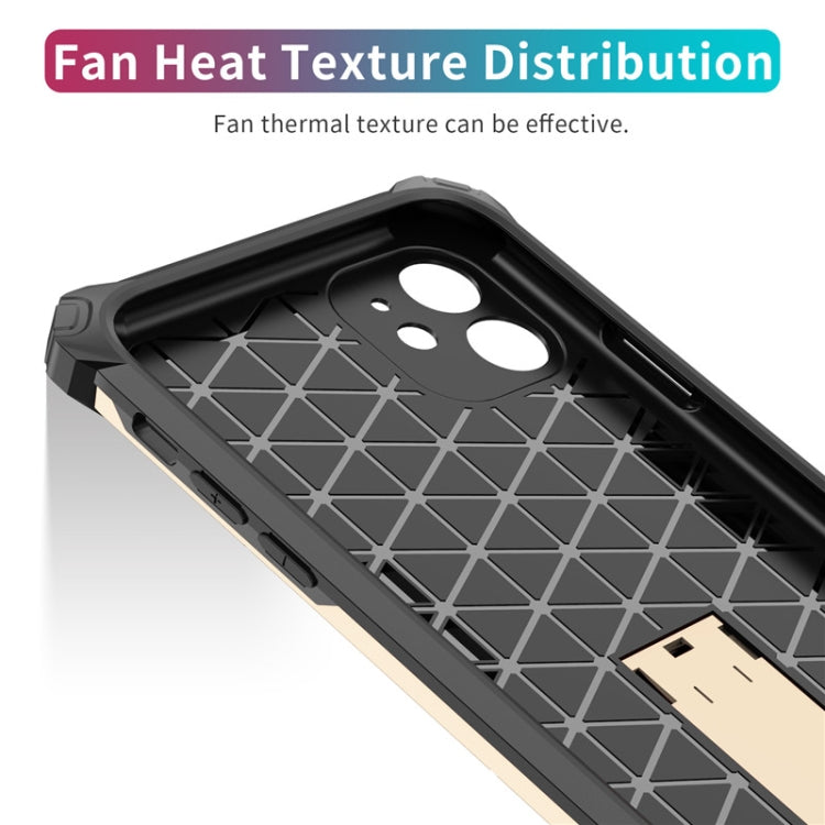 For iPhone 11 Pro Shockproof TPU + PC Protective Case with Invisible Holder