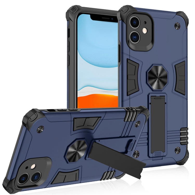 For iPhone 11 Shockproof TPU + PC Protective Case with Invisible Holder