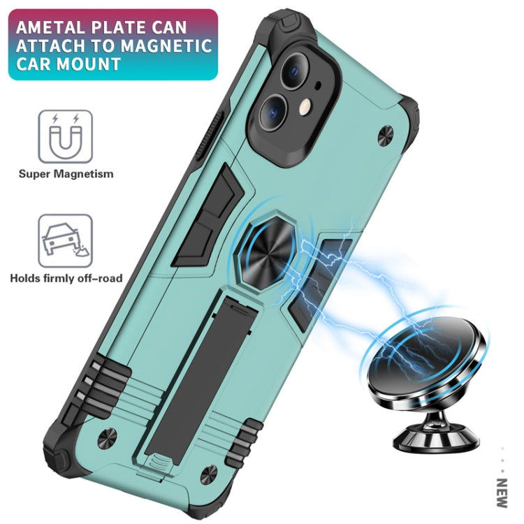 For iPhone 11 Shockproof TPU + PC Protective Case with Invisible Holder