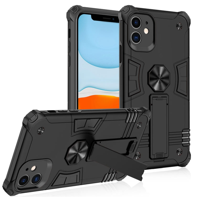 For iPhone 11 Pro Max Shockproof TPU + PC Protective Case with Invisible Holder