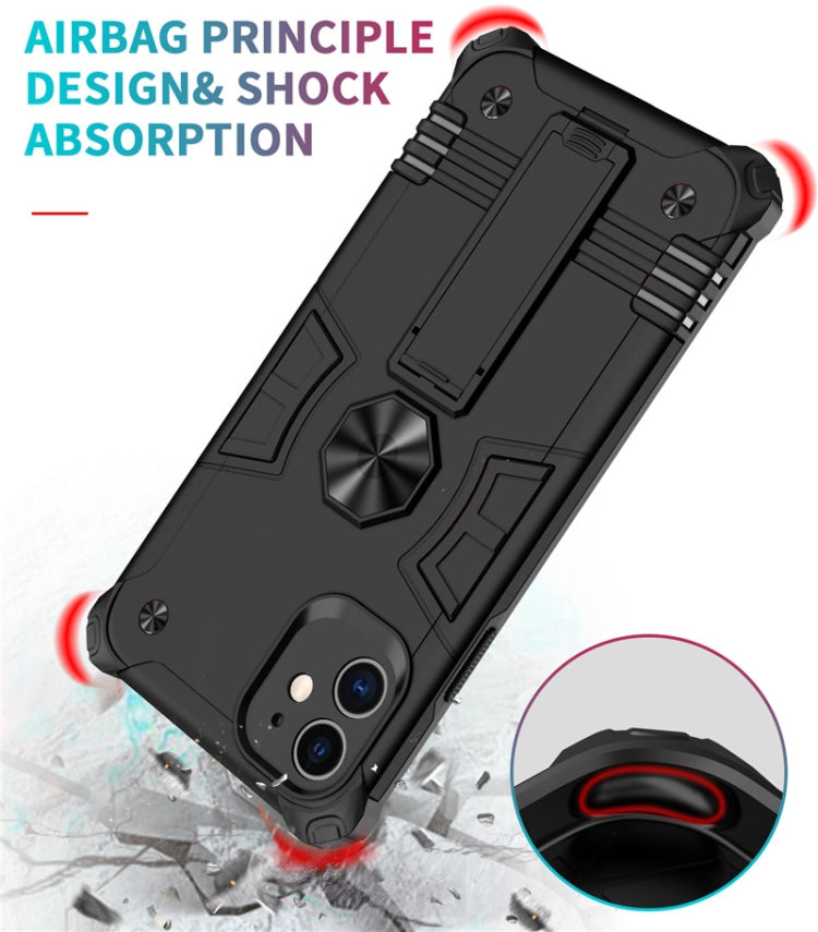 For iPhone 11 Pro Max Shockproof TPU + PC Protective Case with Invisible Holder