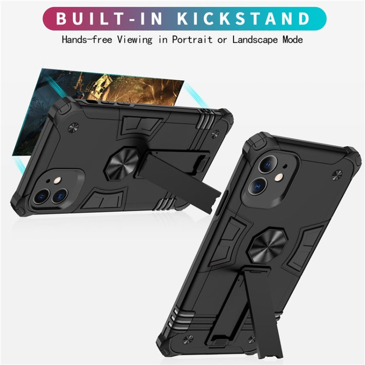 For iPhone 11 Pro Max Shockproof TPU + PC Protective Case with Invisible Holder