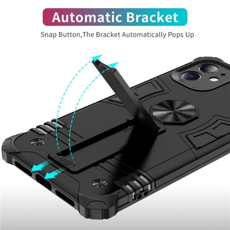 For iPhone 11 Pro Max Shockproof TPU + PC Protective Case with Invisible Holder