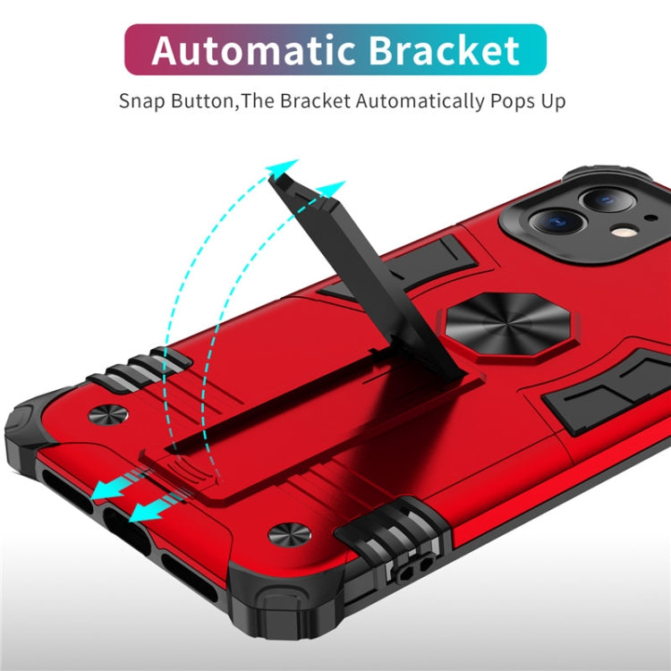 For iPhone 11 Pro Max Shockproof TPU + PC Protective Case with Invisible Holder