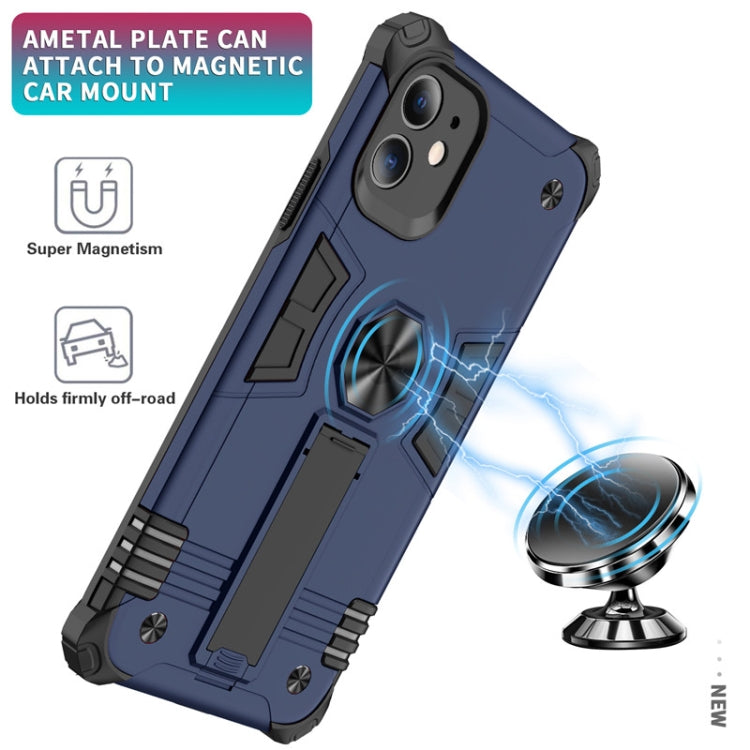 For iPhone 11 Pro Max Shockproof TPU + PC Protective Case with Invisible Holder