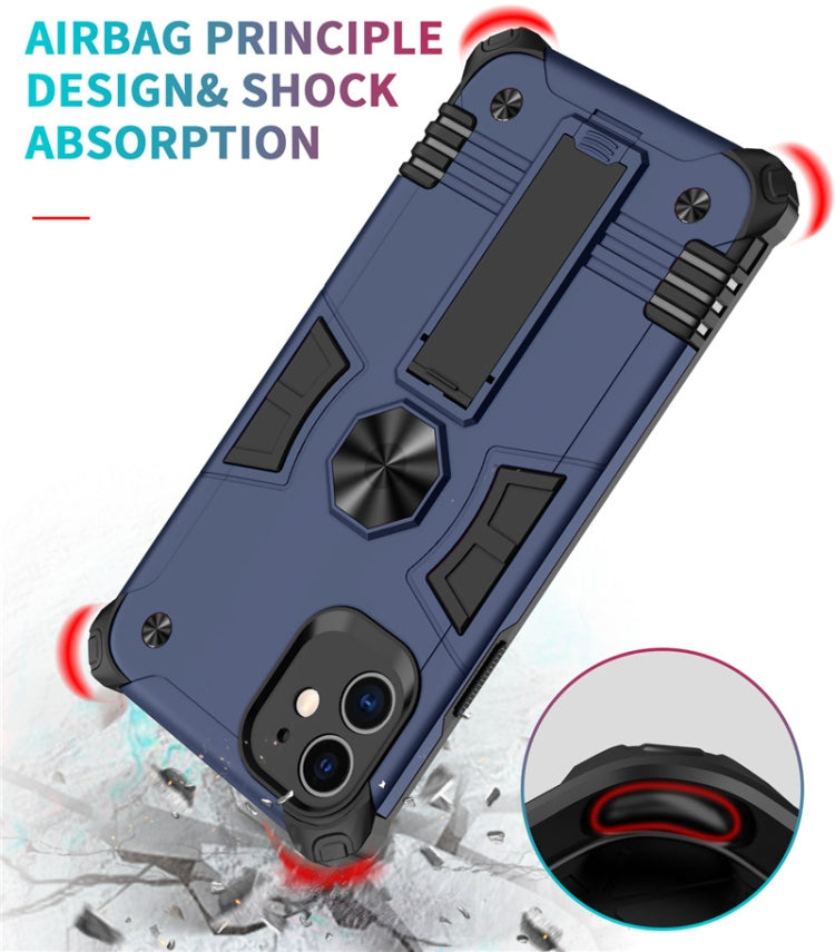 For iPhone 11 Pro Max Shockproof TPU + PC Protective Case with Invisible Holder