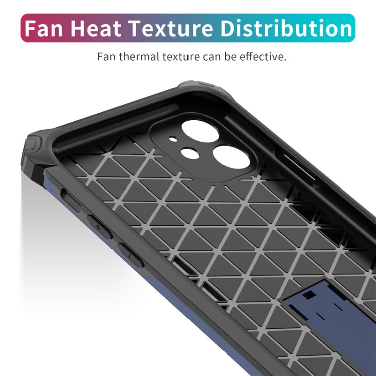 For iPhone 11 Pro Max Shockproof TPU + PC Protective Case with Invisible Holder