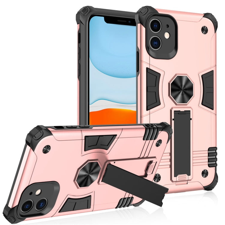 For iPhone 11 Pro Max Shockproof TPU + PC Protective Case with Invisible Holder