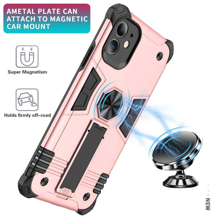 For iPhone 11 Pro Max Shockproof TPU + PC Protective Case with Invisible Holder