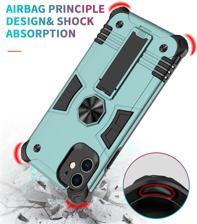 For iPhone 11 Pro Max Shockproof TPU + PC Protective Case with Invisible Holder