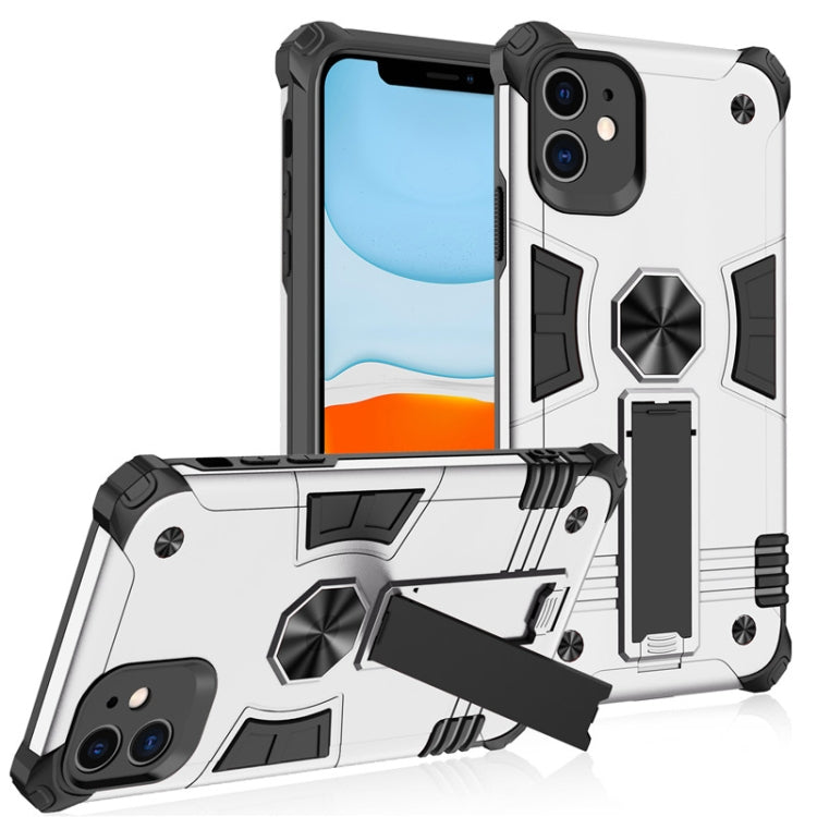 For iPhone 11 Pro Max Shockproof TPU + PC Protective Case with Invisible Holder
