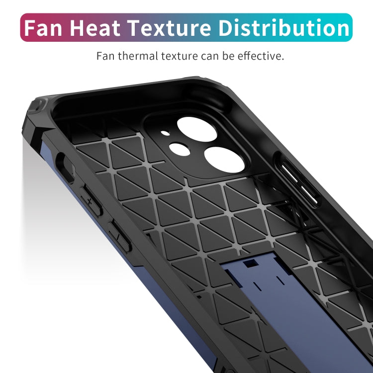 For iPhone 12 mini Shockproof TPU + PC Protective Case with Invisible Holder