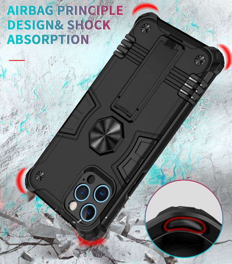 For iPhone 12 Pro Shockproof TPU + PC Protective Case with Invisible Holder