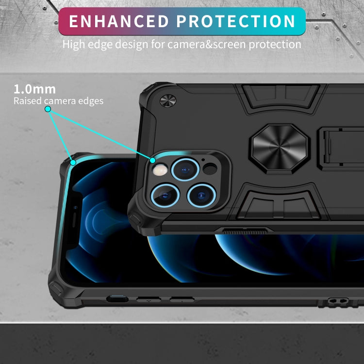For iPhone 12 Pro Shockproof TPU + PC Protective Case with Invisible Holder