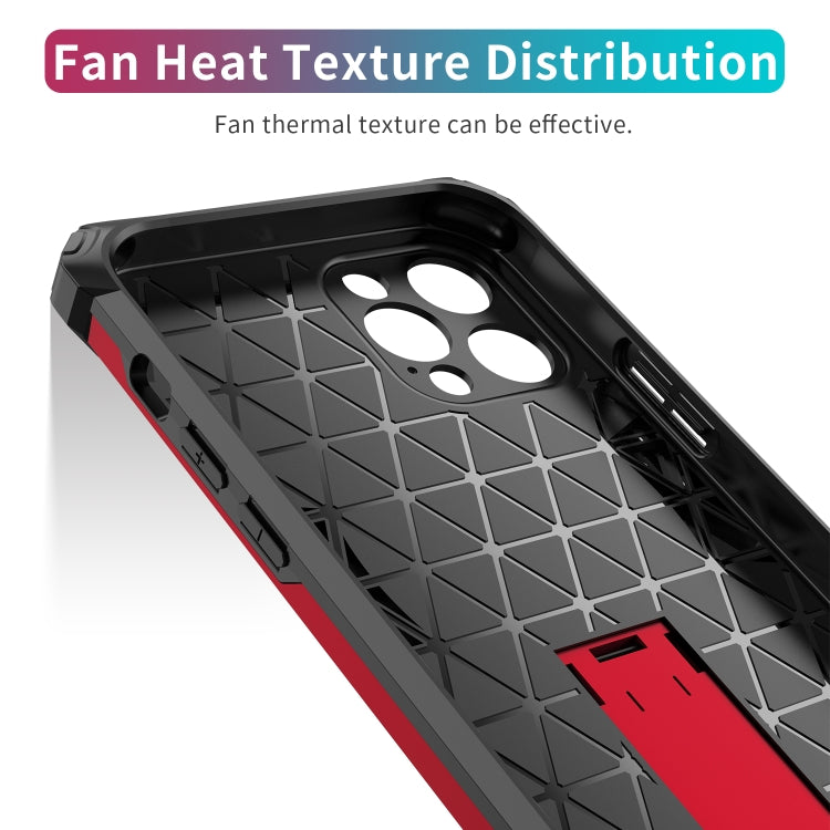 For iPhone 12 Pro Shockproof TPU + PC Protective Case with Invisible Holder